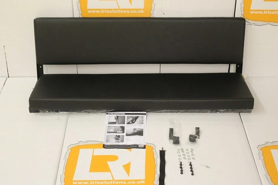 Black Vinyl 3-Man Rear Bench Seat Land Rover Series 109 & Defender 110