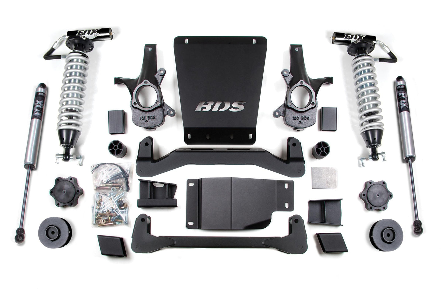 4 Inch Lift Kit FOX 2.5 Coil-Over Avalanche Suburban Tahoe or Yukon 1500 07-14 4WD 3 Inch Lift Coil Spacer Fox 2.5 Performance Shocks