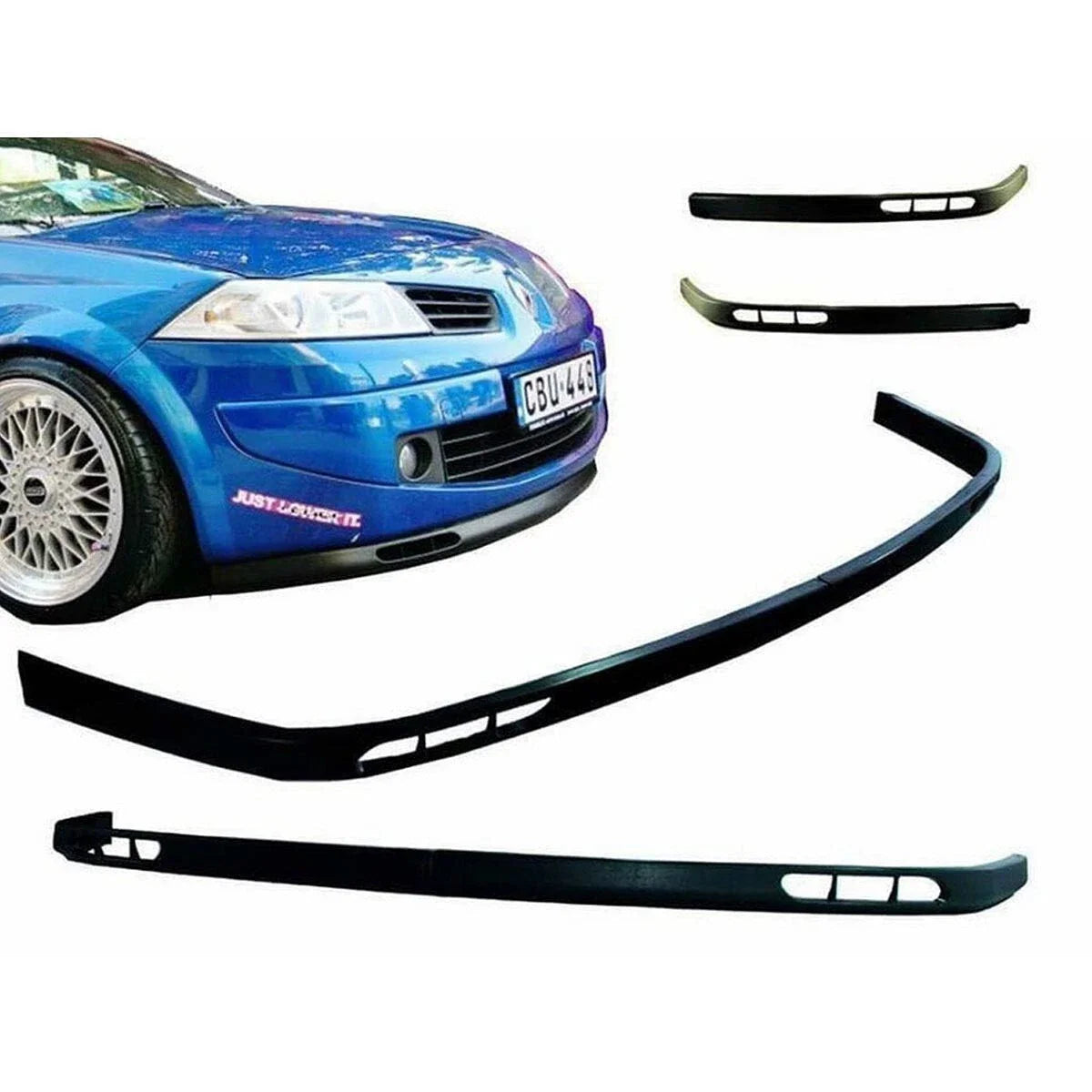 Front Bumper Splitter Spoiler Laguna Lip 2 Piece Set Fits Nissan Primera P10 1991–1996